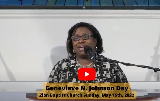 2022 Genevieve N. Johnson 2022 Day at Zion Baptist Church Washington DC
