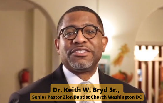 Dr. Keith W. Bryd Sr., Senior Pastor Zion Baptist Church Washington DC