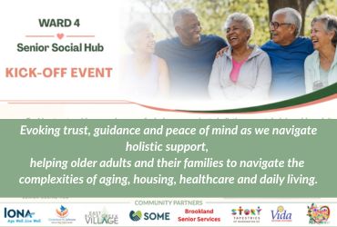 Ward 4 Senior Social Hub Kick-Off Event